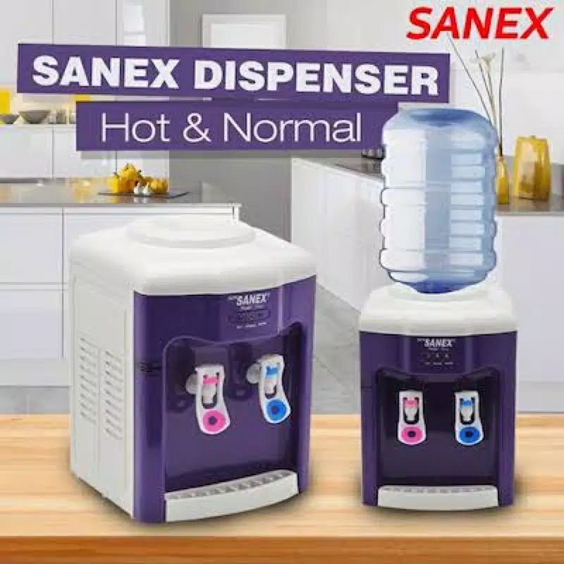 dispenser sanex panas dan normal 2kran dispenser meja dispenser aqua galon-4