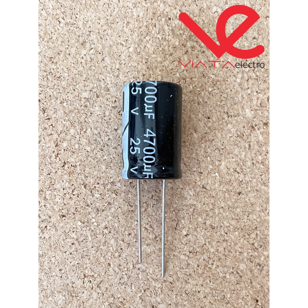 KAPASITOR ELCO 4700UF 25V (1 BUAH) KAPASITOR CAPACITOR ELKO KAPASITOR 4700 UF 25 V