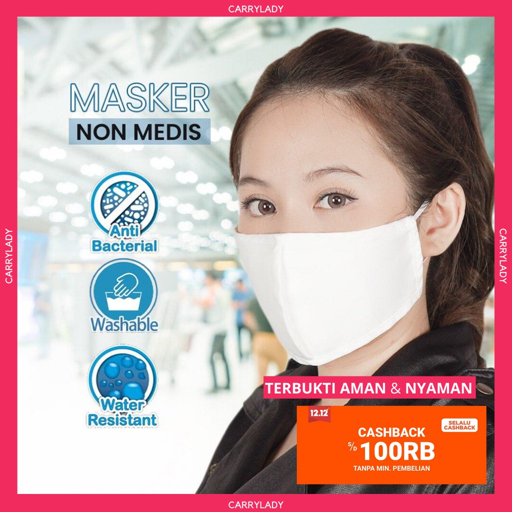 MASKER NON MEDIS dengan ANTI BACTERIA