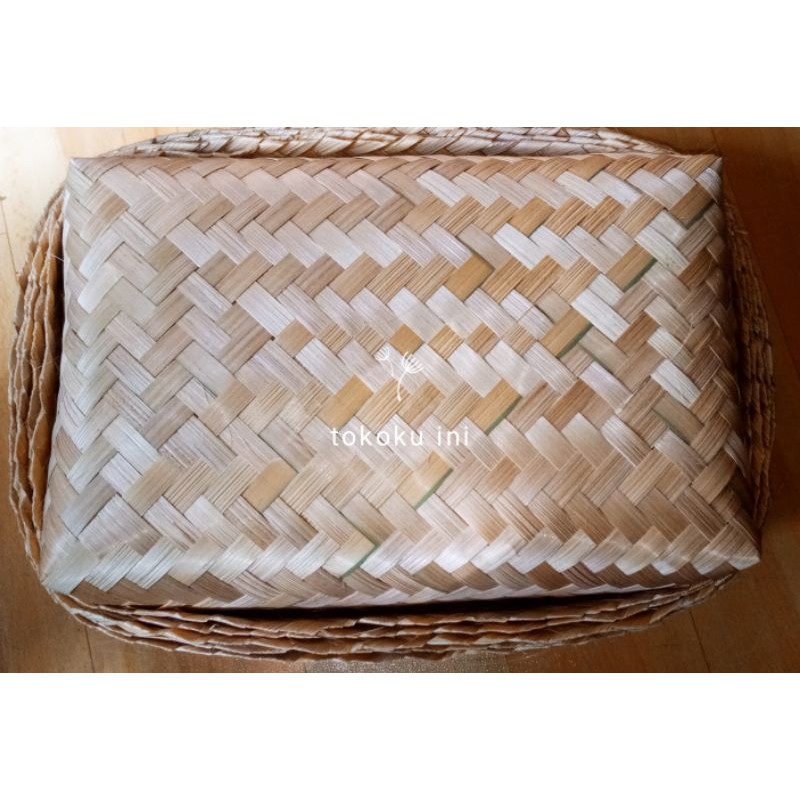 Besek bambu 20 x 30 cm persegi panjang