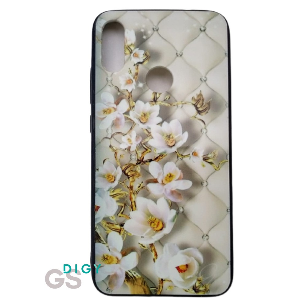 Case REDMI NOTE 7  casing hp Fuze 3D motif bunga  flower