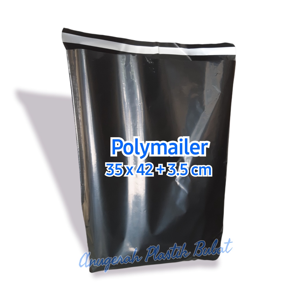 

Plastik Polymailer 35x42+3,5 cm Warna Hitam/ Plastik Packing Online