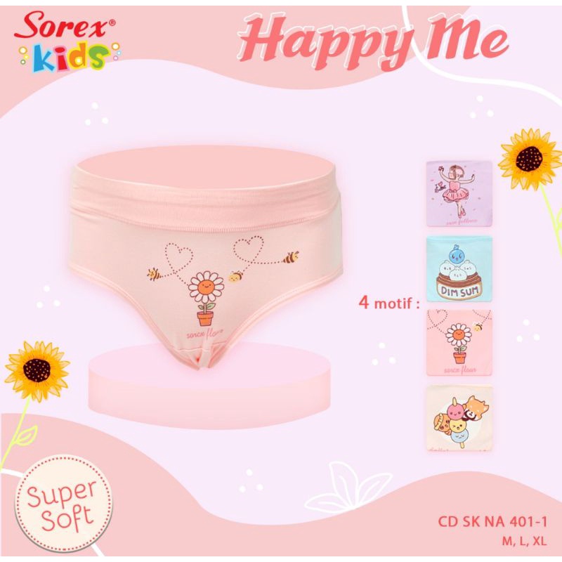 Celana dalam segitiga anak perempuan SOREX kids girl NA401 - 401