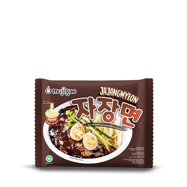 PROMO Mujigae by Wonhae Jajangmyeon 265 gr /  Mie Saus Pasta Kedelai Hitam Korea / Jjajjangmyeon / JJajangmyeon / Jjangmyun / Makanan Korea Instan Halal-3