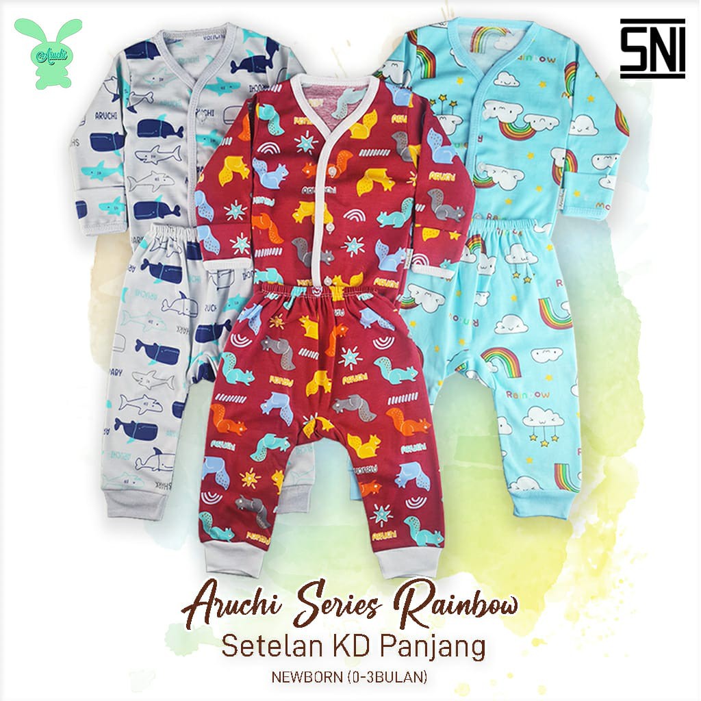 Aruchi Baby setelan Piyama PANJANG Motif / Piyama Anak