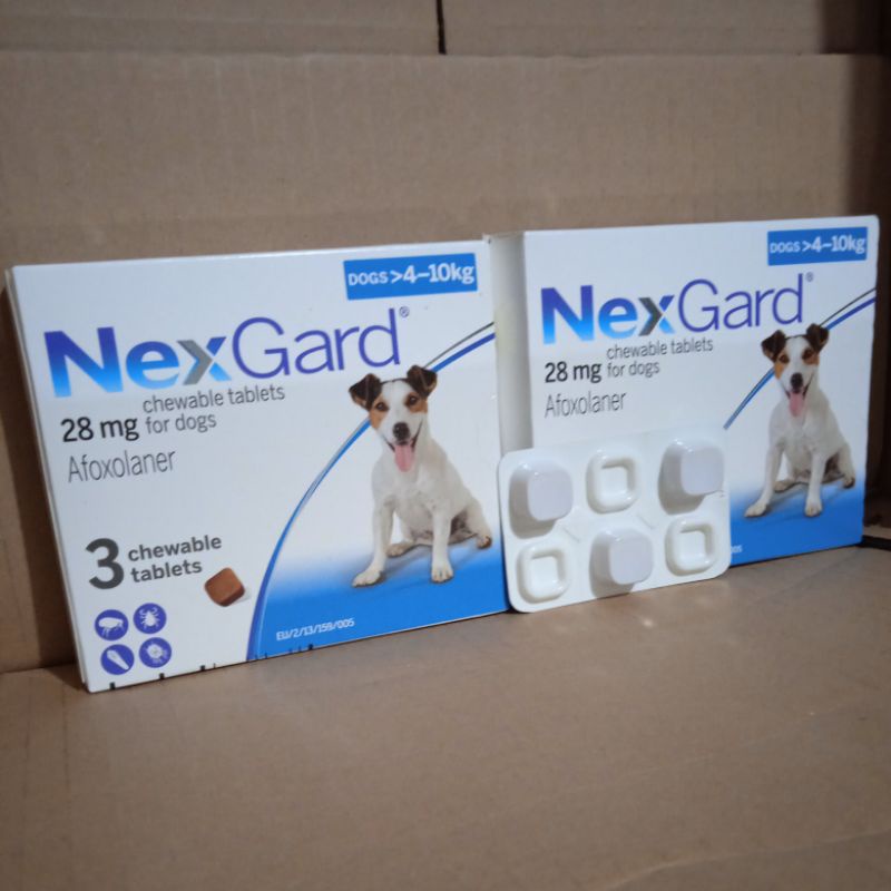 ORIGIONAL REPACK NEXGARD OBAT KUTU ANJING ( 4-10KG) MEDIUM 1 TABLET