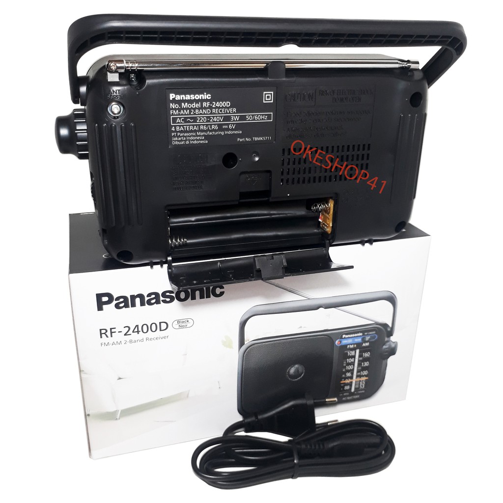 Panasonic Radio RF 2400D AM/FM Pakai baterai / listrik Classic Unik Ori