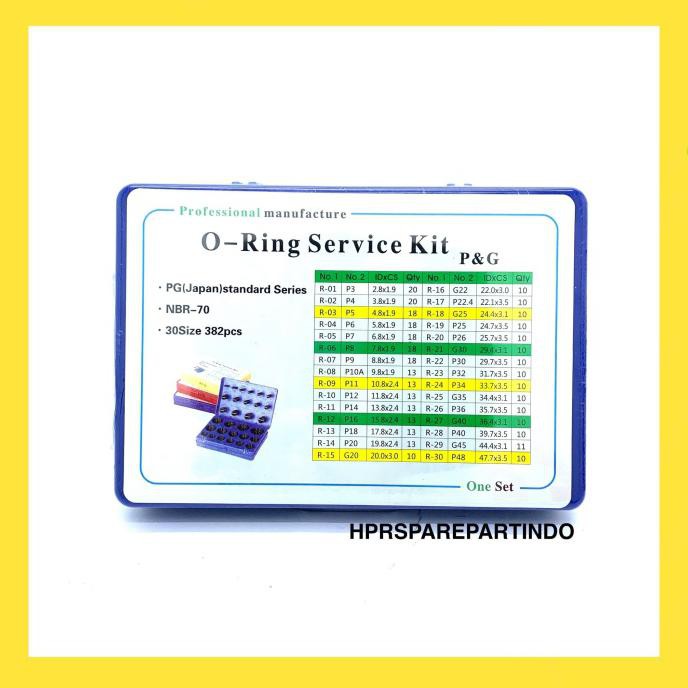 

oring rubber karet set / box P&G mili mm (Kode SET 010))