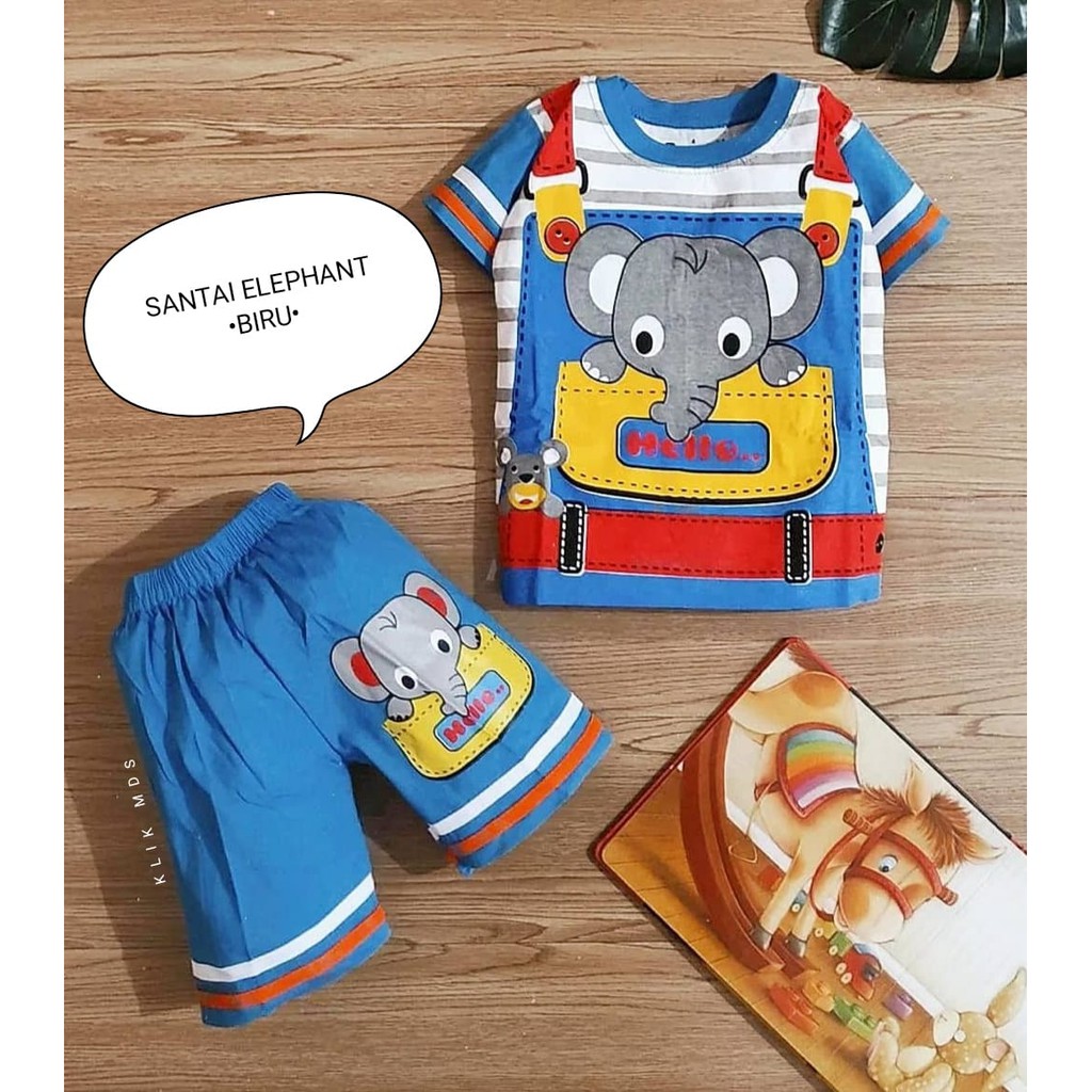 Klik Mds Setelan Baju Anak Bayi Laki-laki Santai Motif A Dan Motif D Ukuran 4-6-8 Usia 1-4 Tahun