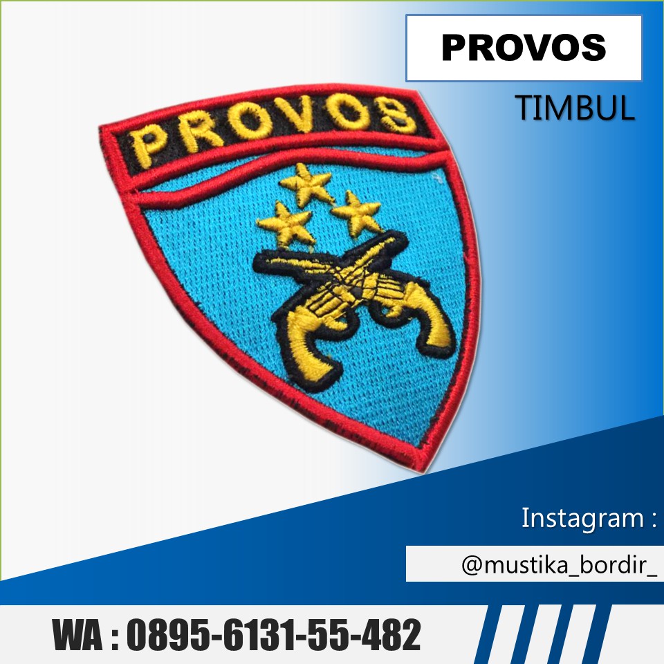 Bordir Timbul Bet Provos Polri