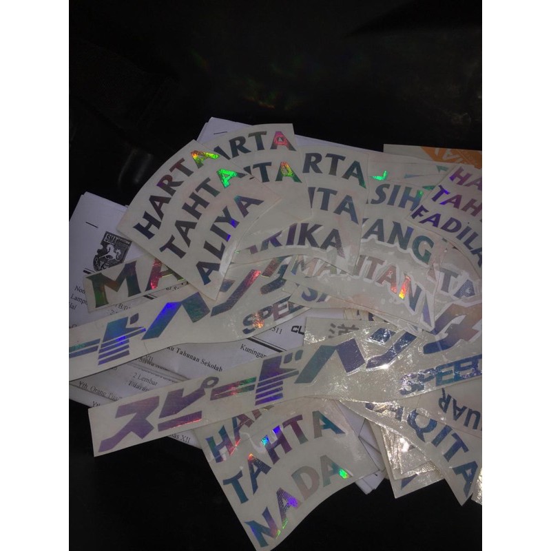 

stiker hologram harta tahta dan custom