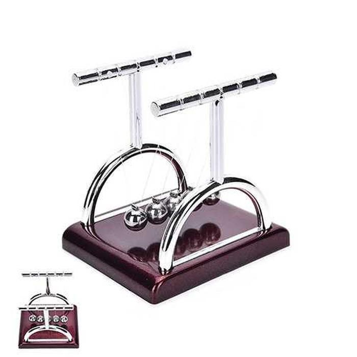 Balance Ball Pajangan Meja Pendulum Newton Model T Size S - LX013