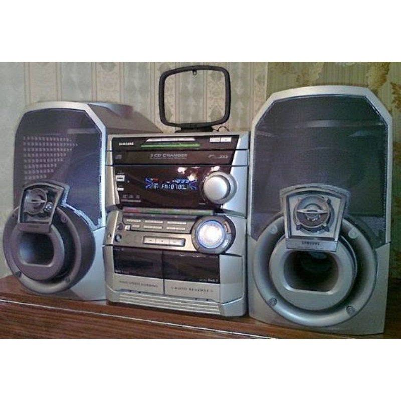 SPEAKER HOME THEATER MINI SAMSUNG MAX VN55 N55 CD VCD MP3 CASSETTE TAPE PLAYER KASET JADUL VINTAGE
