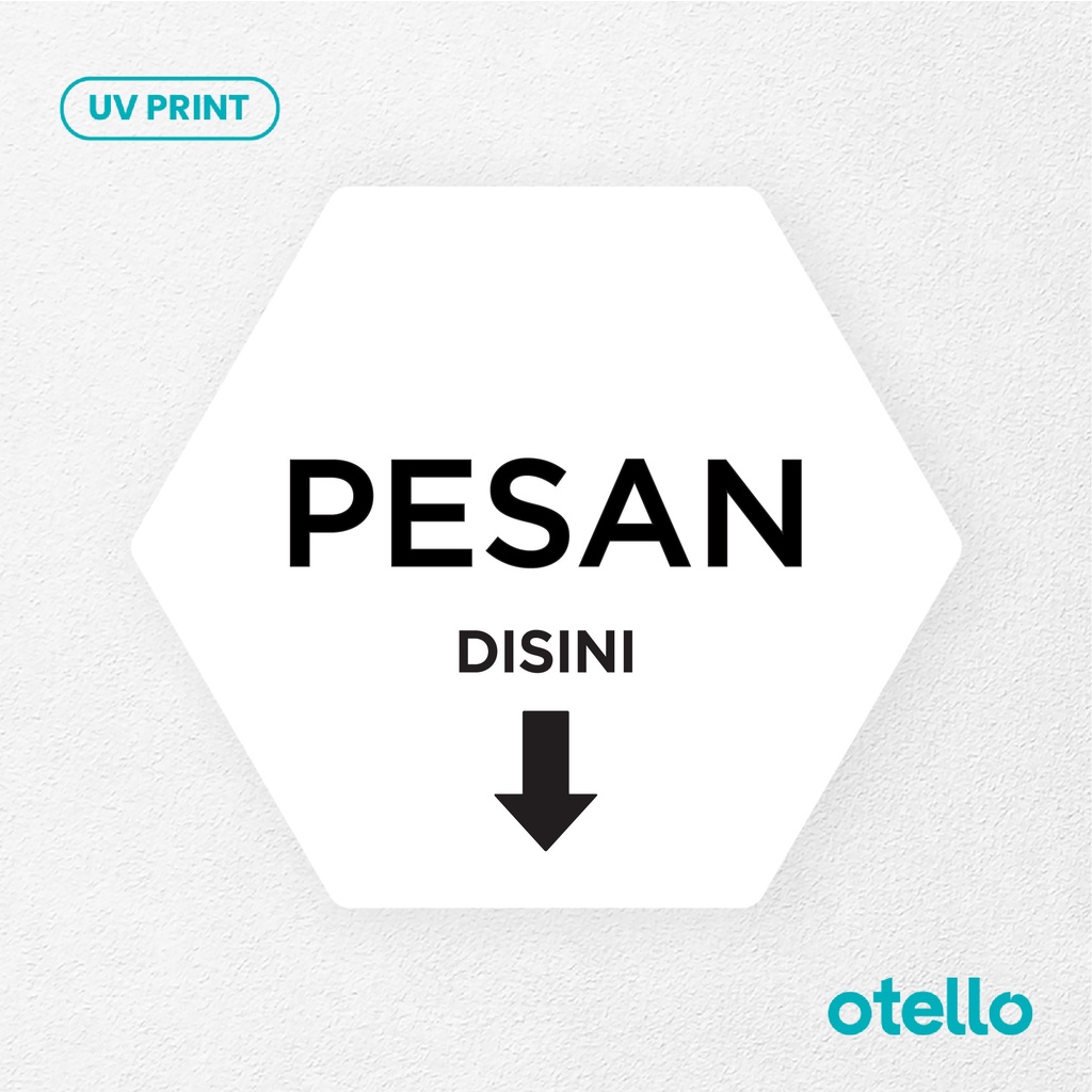 Pesan Disni Sign Board Akrilik Tempel Dinding Papan Acrylic Restoran Dinding Petunjuk Toko Cafe