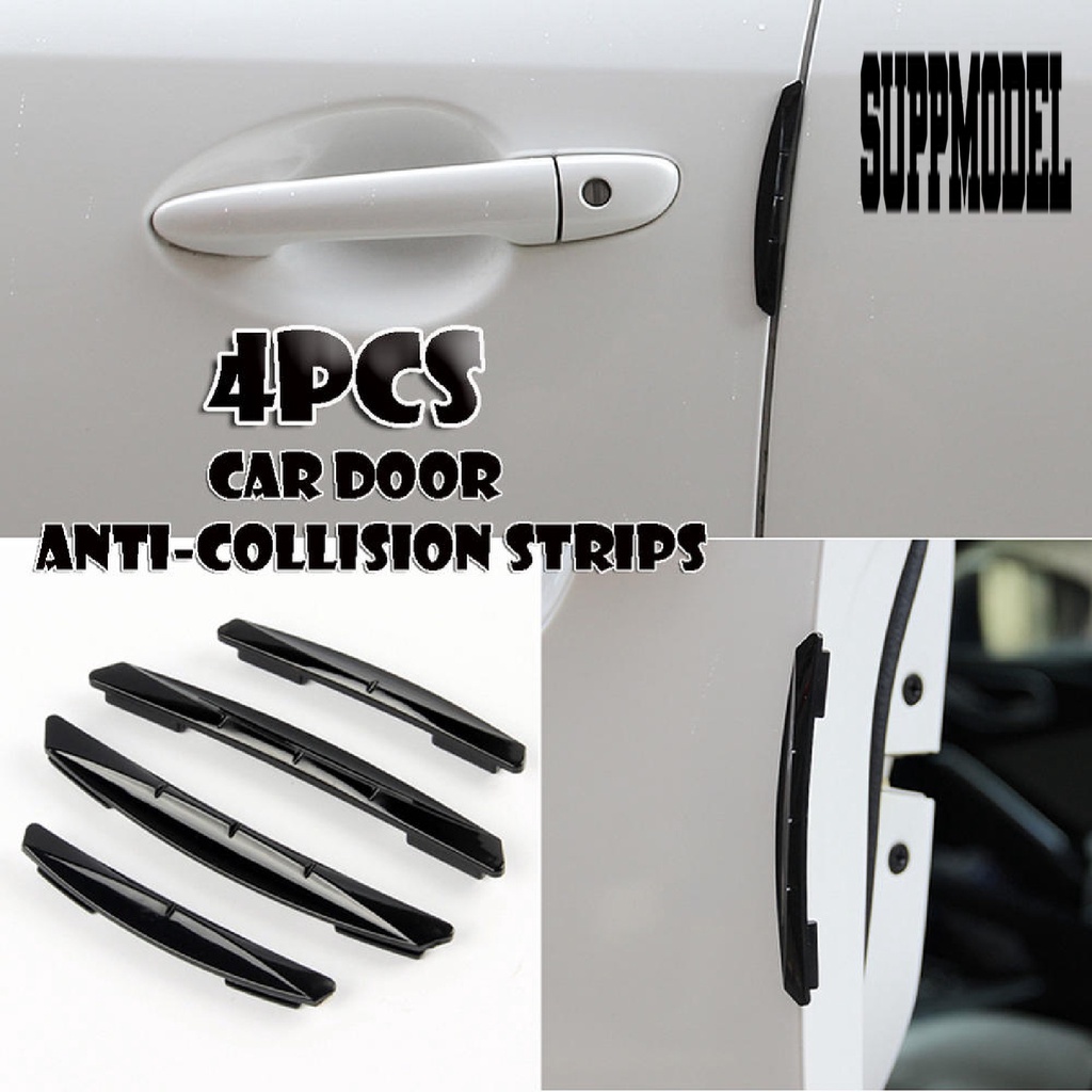 4pcs / Set Stiker Pelindung Ujung Pintu Mobil Pickup Anti Gores Tahan Abrasi