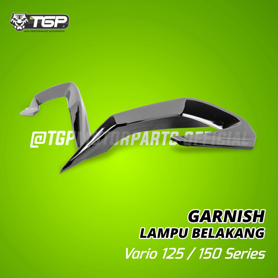 GARNISH LAMPU BELAKANG ALL NEW VARIO 125 150 2018 TGP BLACK CHROME