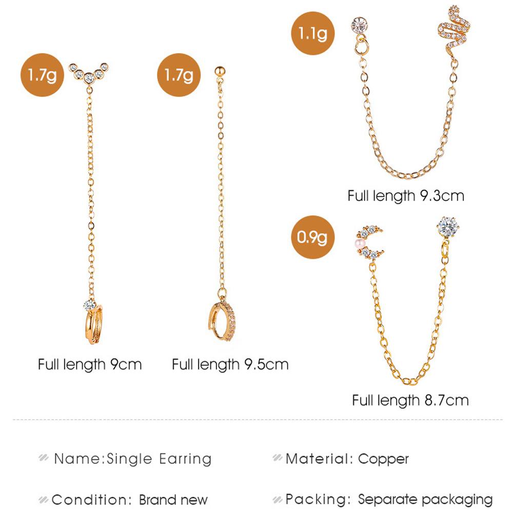 Rebuy Drop Menjuntai Earing Baru Manis Wanita Hewan Gadis Kristal Fashion Perhiasan