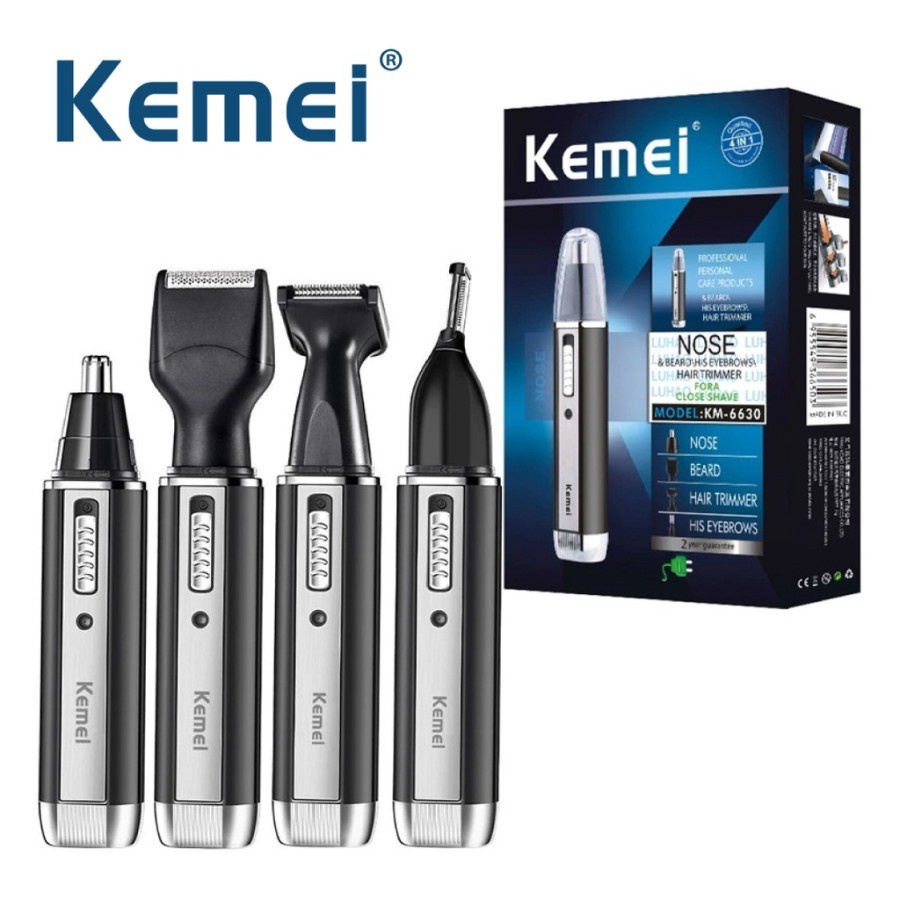 Kemei KM-6630 Pencukur Kumis Jenggot Bulu Hidung Cas