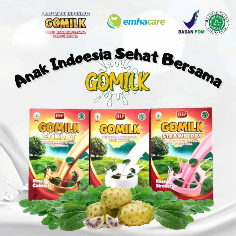 

Gomilk susu kambing etawa plus herbal rasa Original