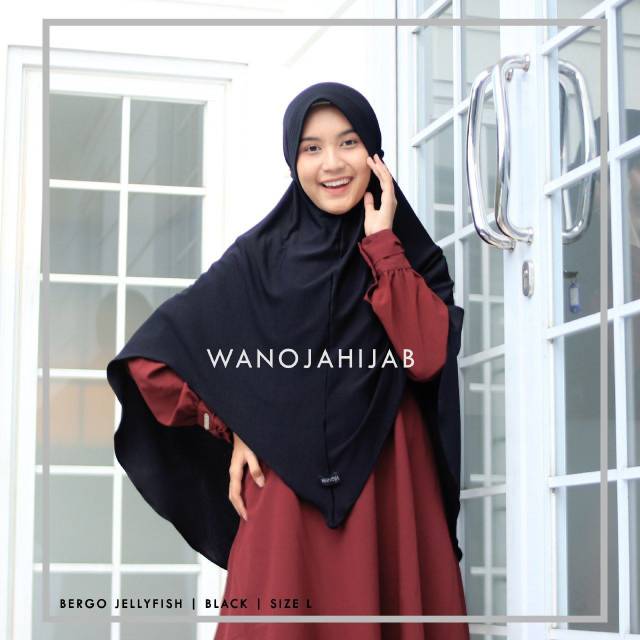 Bergo jelly fish by wanoja| jilbab tali deng pad