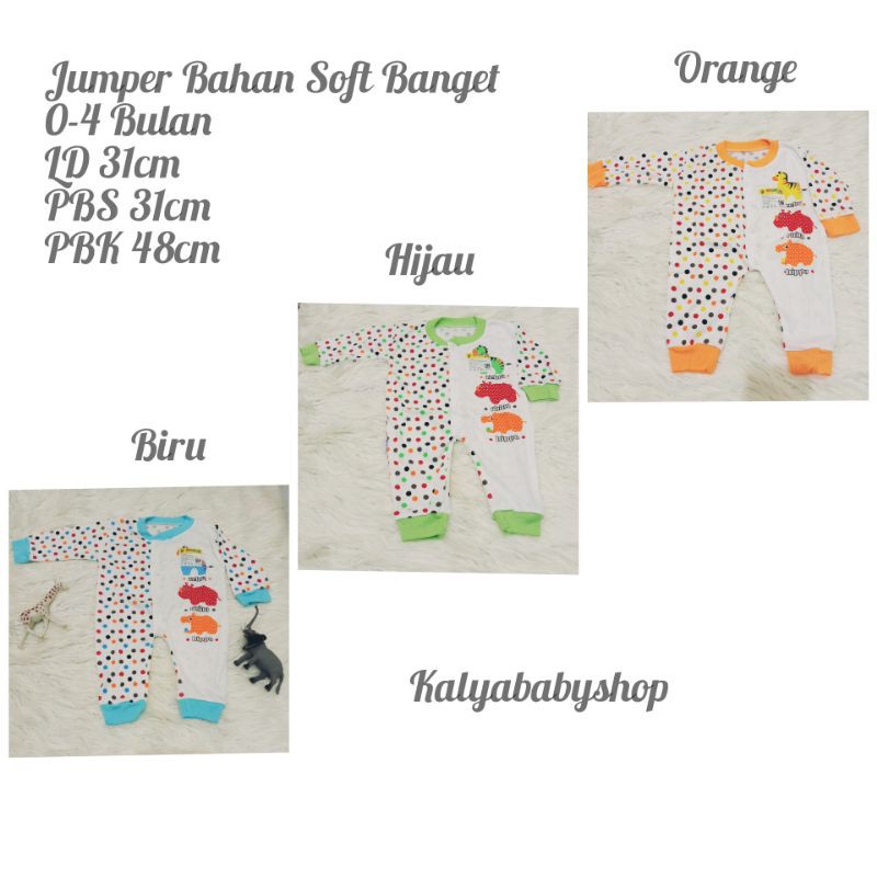 JUMPER BAYI NEWBORN LENGAN PANJANG MOTIF LUCU