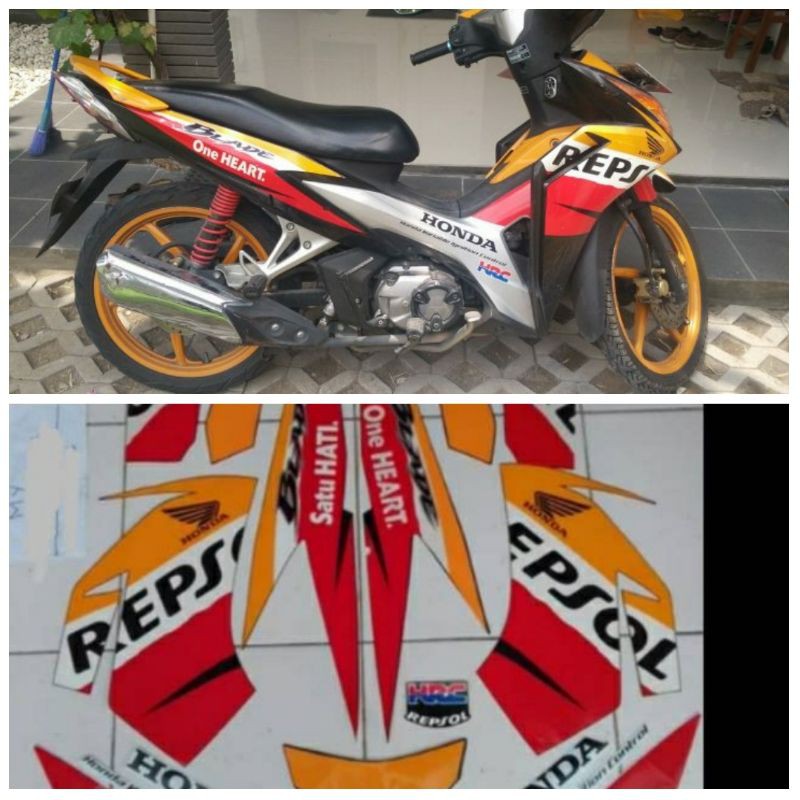 striping sticker lis blade 2013 repsol