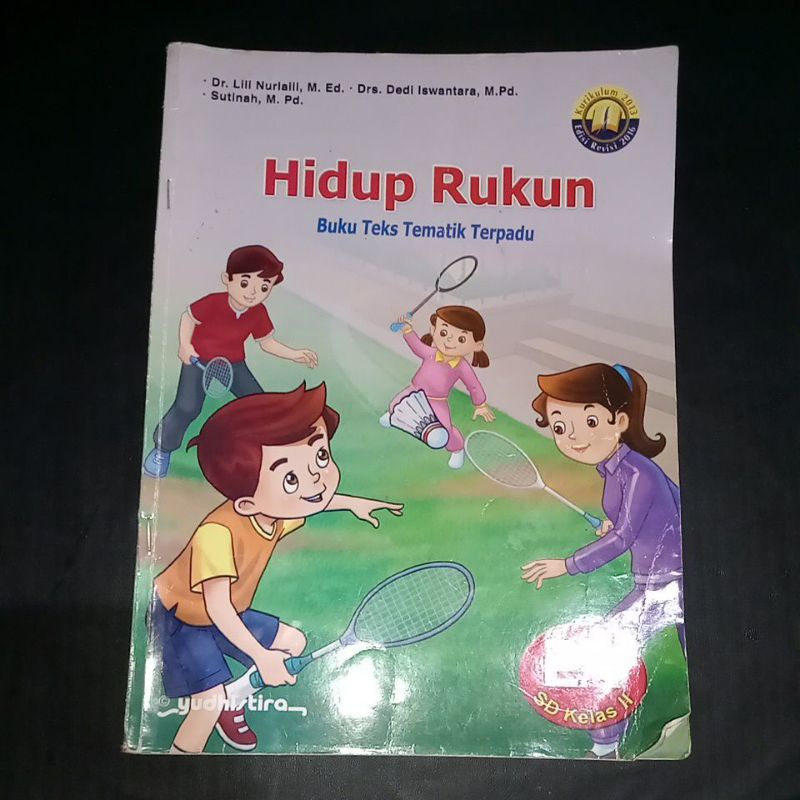 buku teks tematik terpadu kelas 2 SD tema hidup rukun penerbit Yudhistira kurikulum 2013 edisi revis
