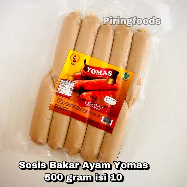 

Termurah!! Sosis Bakar Ayam Yomas 500 gram isi 10 enak halal