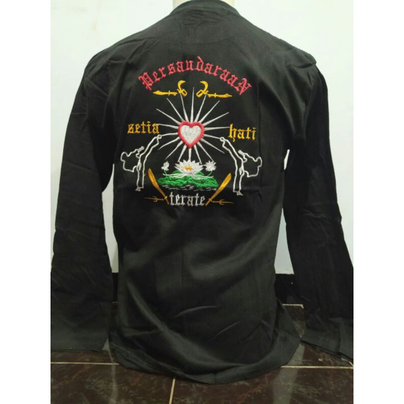 KAOS PSHT PERSAUDARAAN SH TERATE LENGAN PANJANG BORDIR