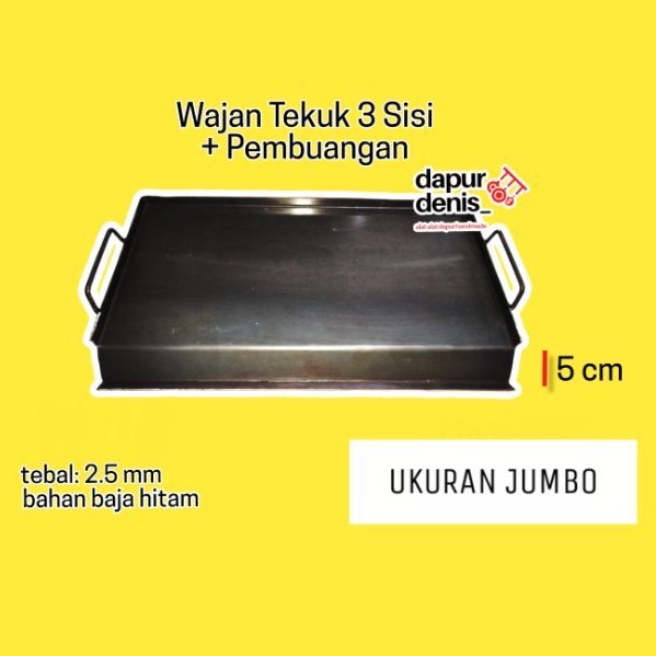 [Ukuran Jumbo] Wajan Roti Bakar / Kuali Roti Bakar / Wajan Roti Bakar Anti Lengket / Wajan Burger / 