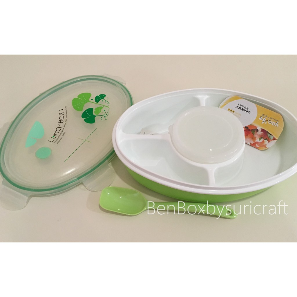 Lunch Box Kotak Makan Yooyee Oval Wadah Sup 4 Sekat tipe #429