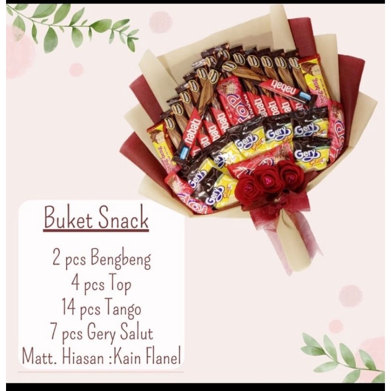 

Terlaris Buket Snack Murah Kado Ulang Tahun/Pernikahan/Perpisahan dll