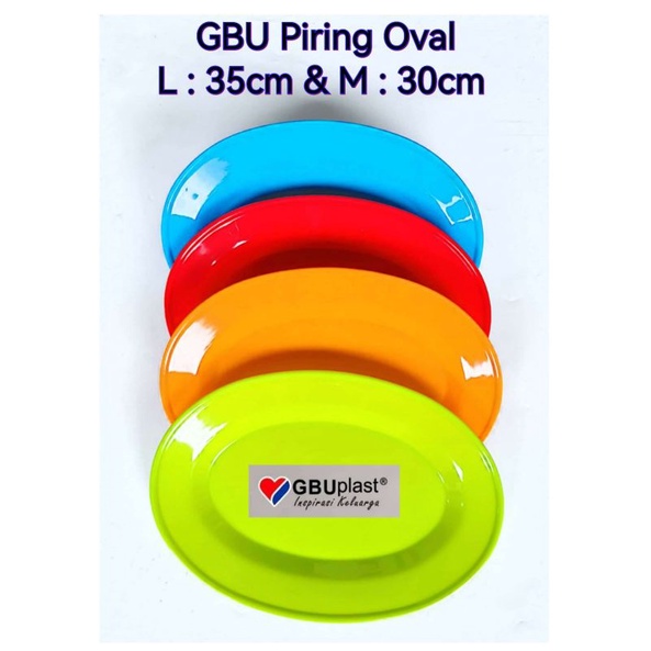 GBU Plast Piring Display Oval L 35cm M 30cm