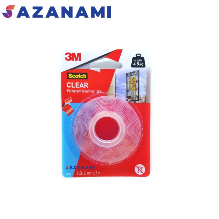 

Terbatas 3M Scotch 21Mm X 2M Double Tape 3M Vhb Mounting Clear Hold 4.5Kg 4010C Bagus