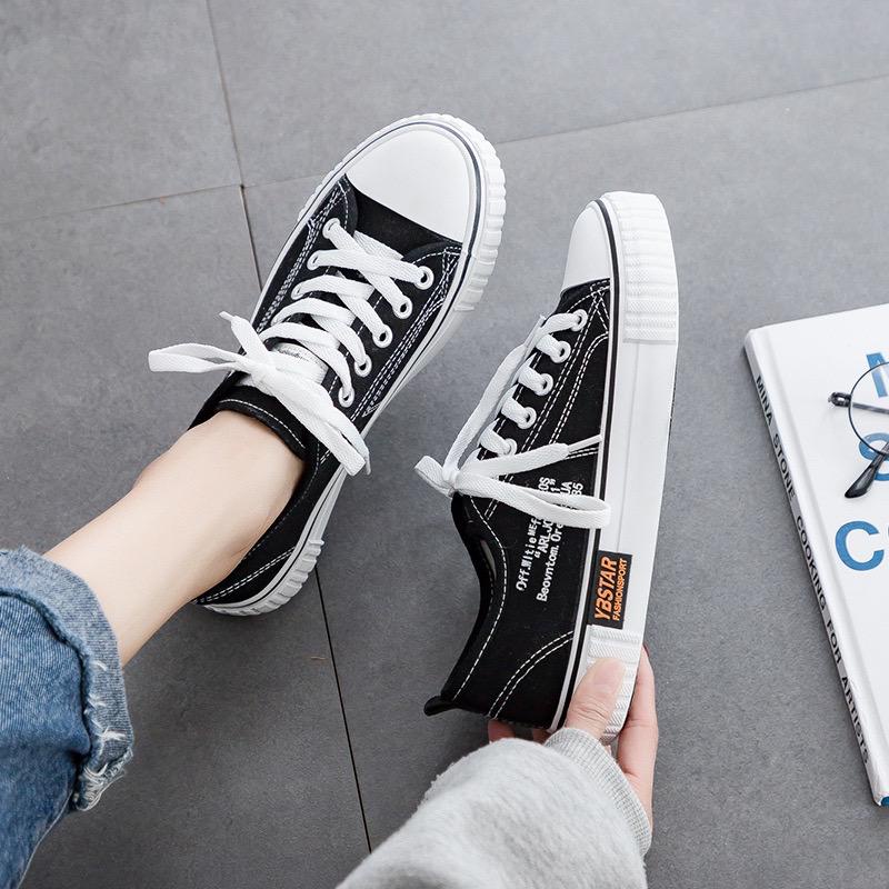 Sepatu Sneakers Wanita Casual Wear ala Korea Import Kualitas Super Premium SP 533-BLACK