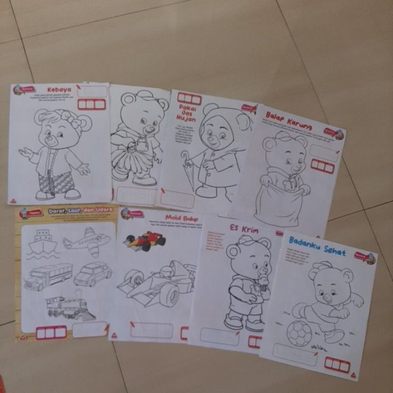 Kertas mewarnai mombi kertas pola mombi kertas menggambar mombi