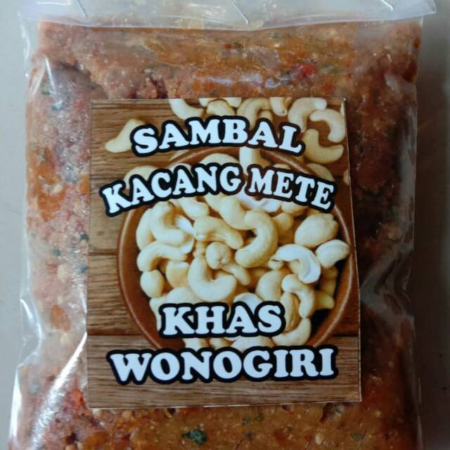

SAMBAL PECEL KACANG METE KHAS WONOGIRI 500g
