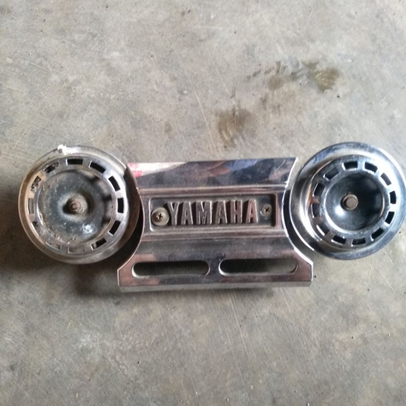 klakson set bracket breket yamaha rx king lama original