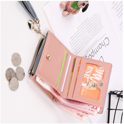 ♥SKY♥ Dompet Wanita import Murah Lipat Kecil Lucu&Cantik real pict-7