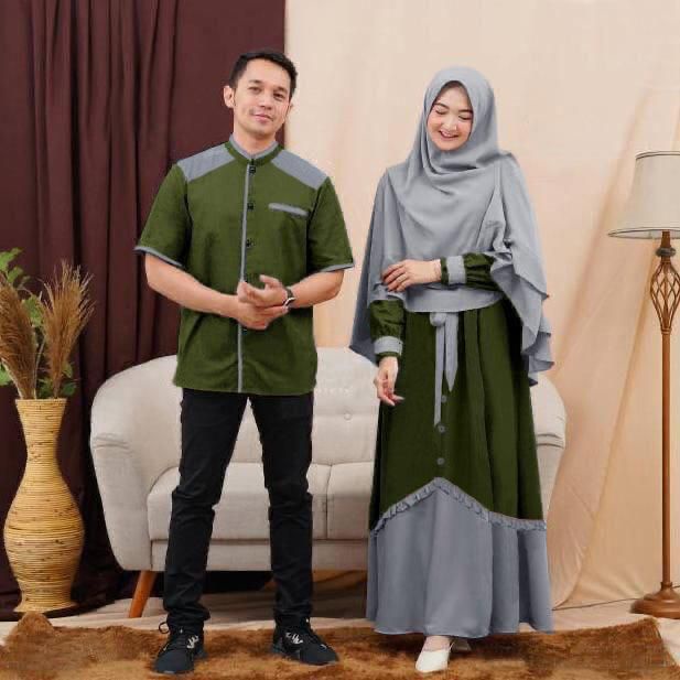 Cp Najwa/Pakaian Muslim Couple Model Terbaru/Couple Pasangan Terbaru/Baju Modern