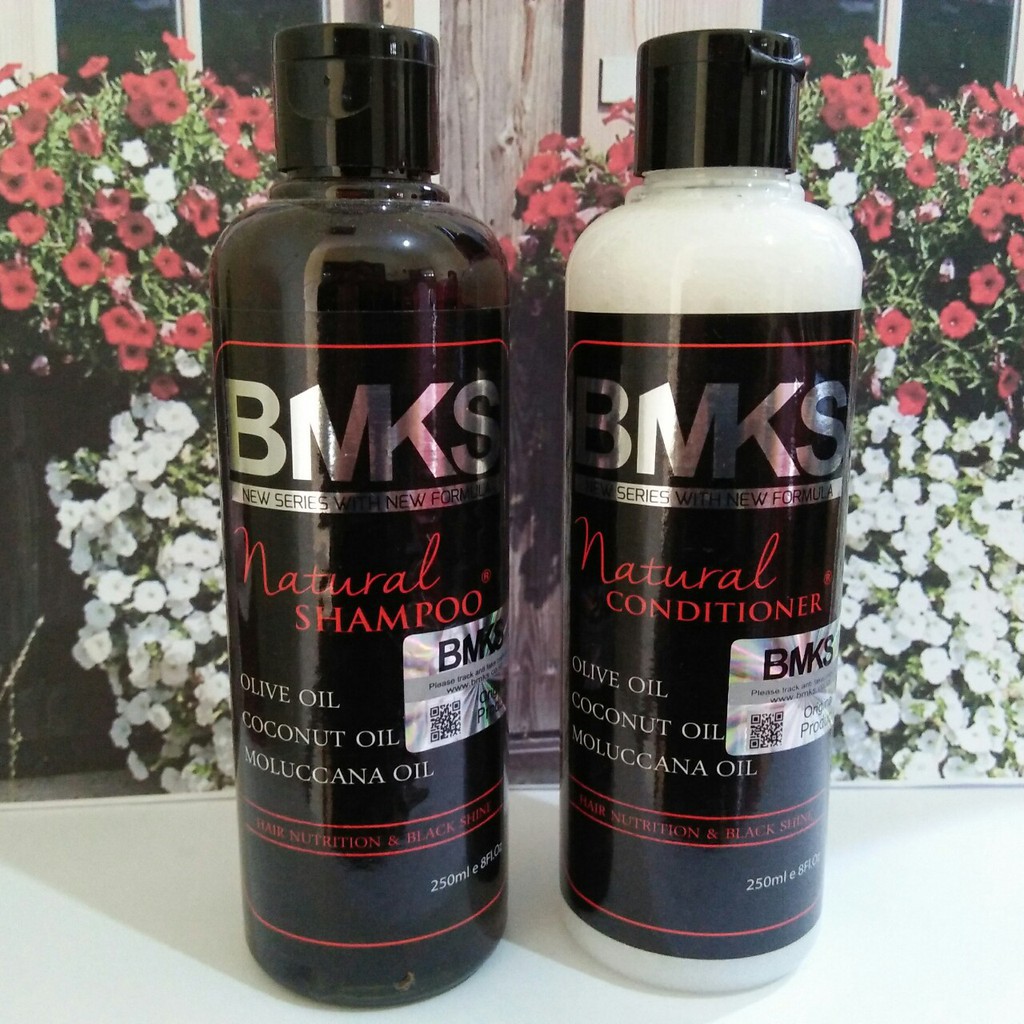 [COD] 2in1 Paket Penumbuh Rambut Shampo+Kondisioner Ampuh dalam 2 Minggu | BMKS Kemiri BPOM