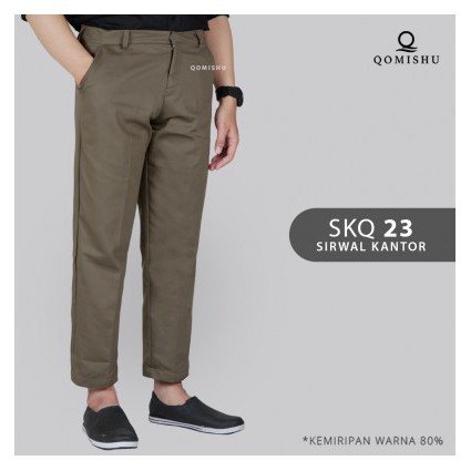 CELANA SIRWAL KANTOR PRIA MUSLIM BAHAN KATUN 2018