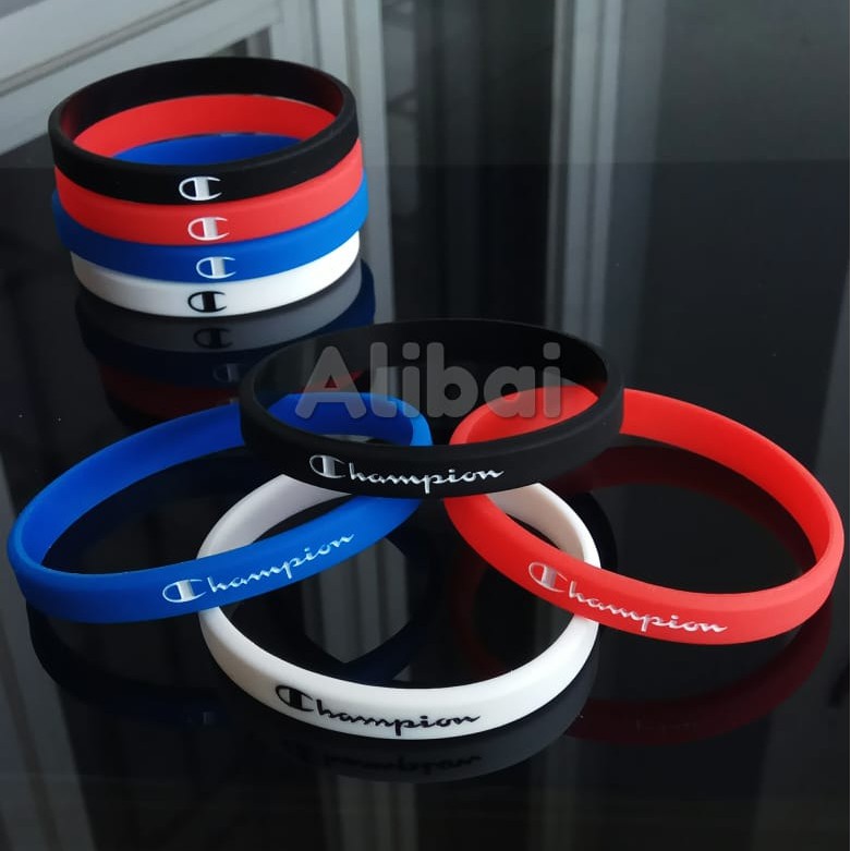 Gelang Tangan Pria - Gelang Karet Champion Sport/Bracelet Rubber/Gelang