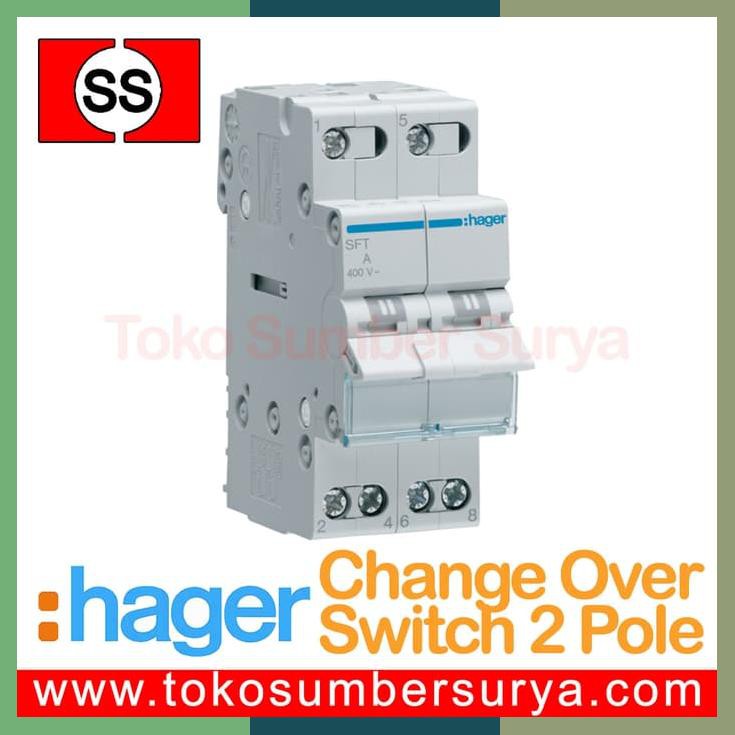 Cos Hager / Change Over Switch Hager / Ohm Saklar Hager 2P 40A