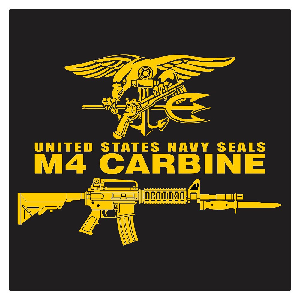 US Navy Seals M4 Carbine 2, Cutting Sticker
