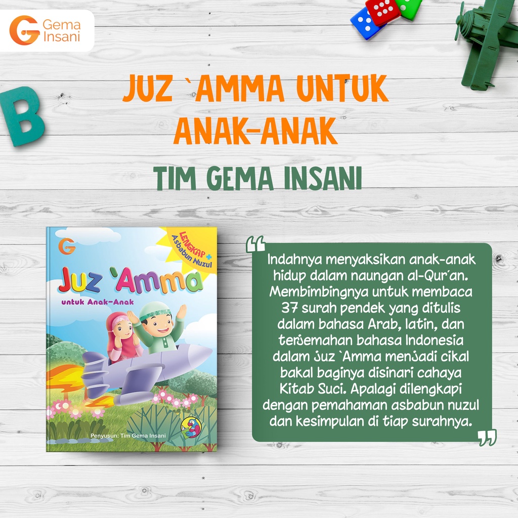 Buku Juz Amma Untuk Anak-Anak - Gema Insani 100% Original