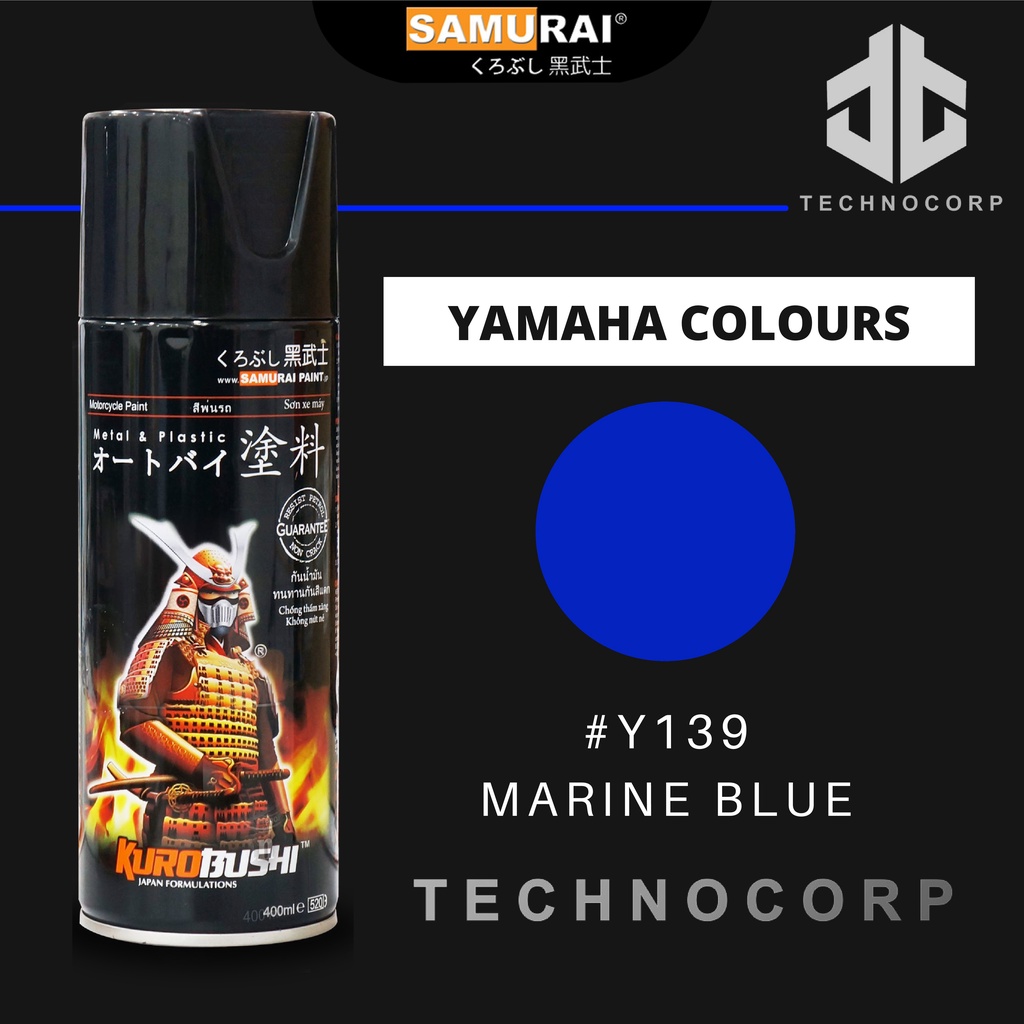 

Cat Semprot SAMURAI PAINT Y139 MARINE BLUE / YAMAHA CANDY BLUE