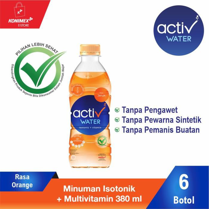 

ACTIV WATER ORANGE MINUMAN ISOTONIK+MULTIVITAMIN BOTOL 380 ML ISI 6