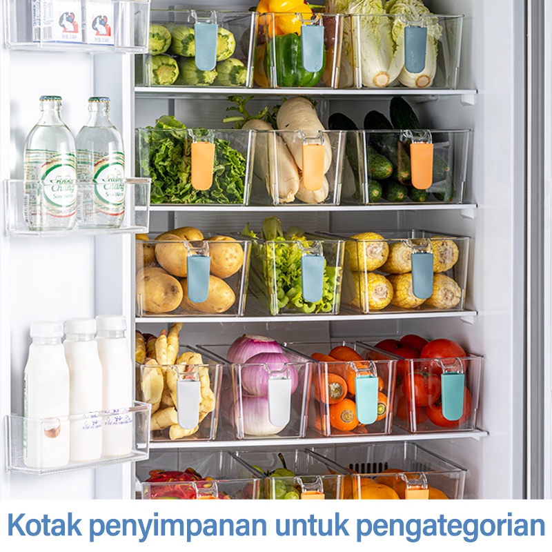 Letyeah &amp; Kaizenliving Kotak Penyimpanan Buah Sayur Dapur Kulkas /Food Storage Box Plastik Multifungsi