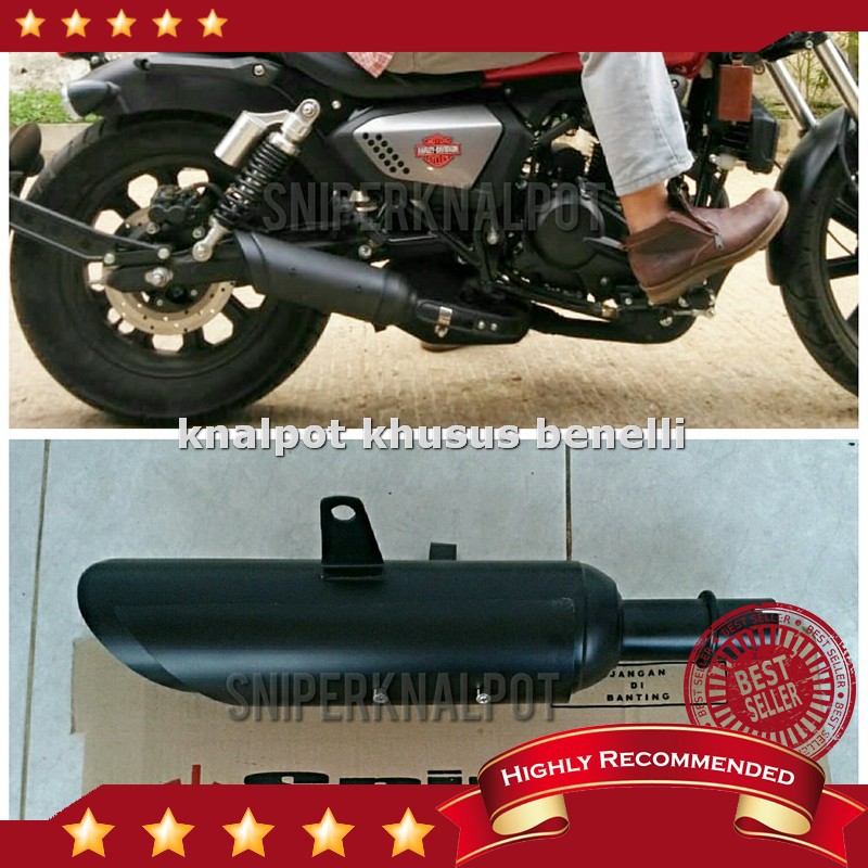 Harga Knalpot benelli motobi 200 evo model bamboo